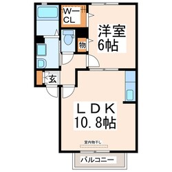 桜木小学校前 徒歩5分 2階の物件間取画像